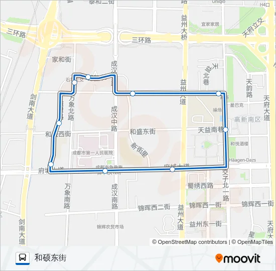 1101路环线 Bus Line Map