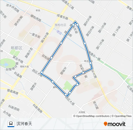 1102路环线 Bus Line Map