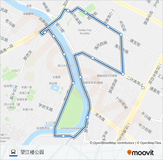 1107路环线 Bus Line Map