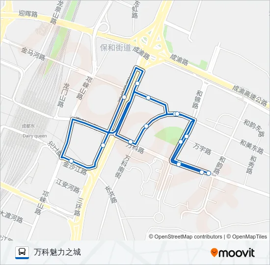 1108路环线 Bus Line Map