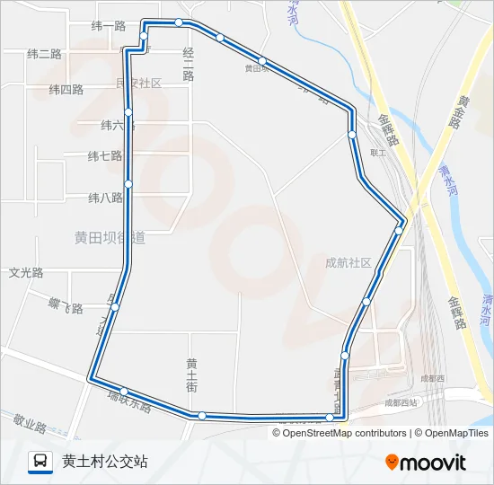 1113路环线 Bus Line Map