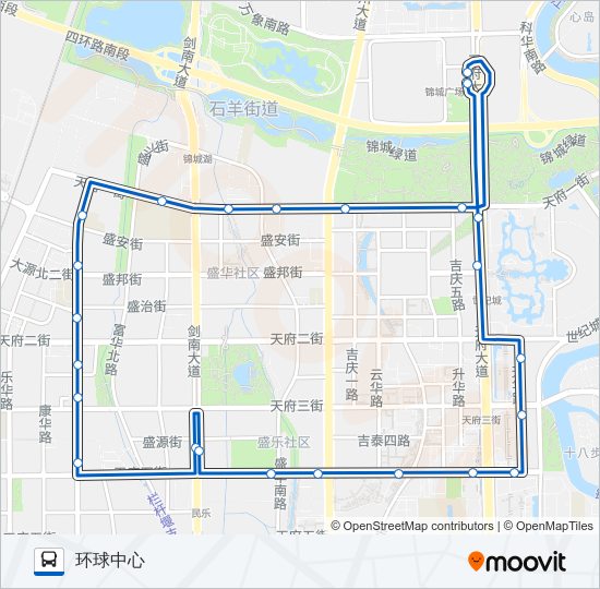 171A路内环 bus Line Map