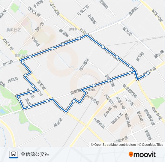 235A路内环 bus Line Map