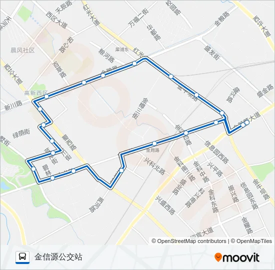 235B路环线 Bus Line Map