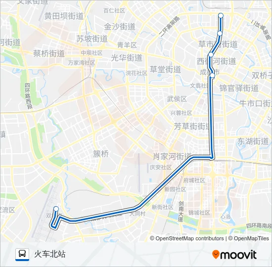 机场专线2号线 Bus Line Map