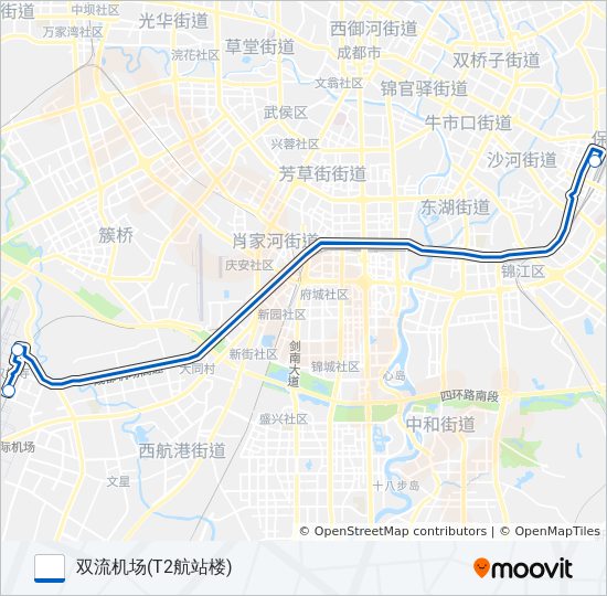 机场专线3号线 bus Line Map