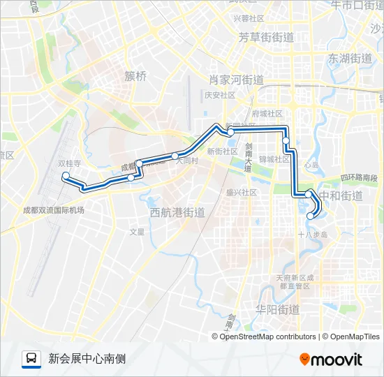机场专线4号线 Bus Line Map