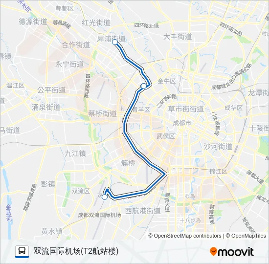 机场专线5号线 Bus Line Map
