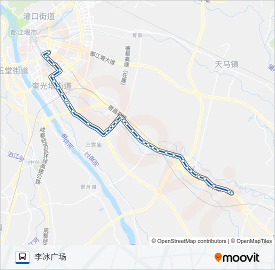 都江堰201路 Bus Line Map