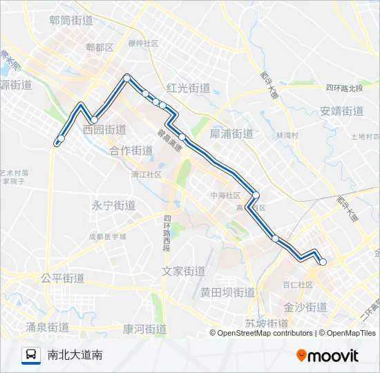 314路高峰专线 Bus Line Map