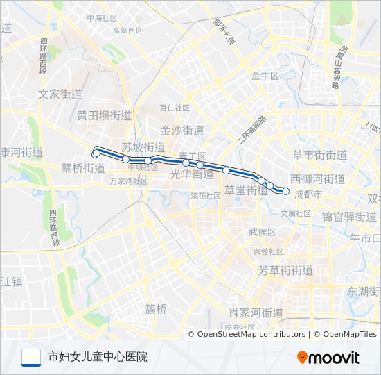 905路妇女儿童专线 bus Line Map