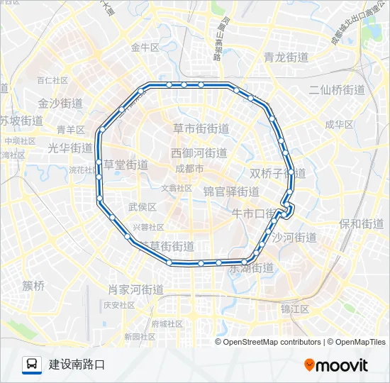 K2A环线快速公交线 Bus Line Map