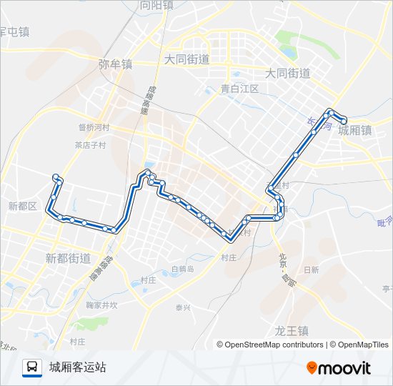 公交679(工业东区线)路的线路图