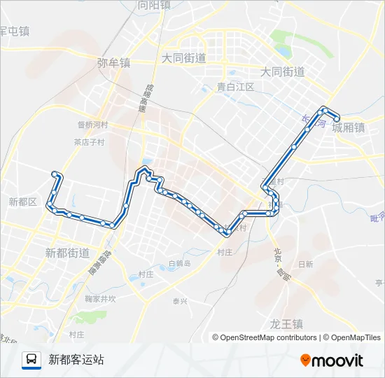679路(工业东区线) Bus Line Map