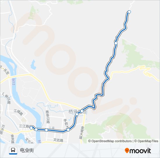 公交金堂县9路的线路图