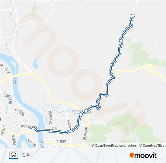 公交金堂县9路的线路图