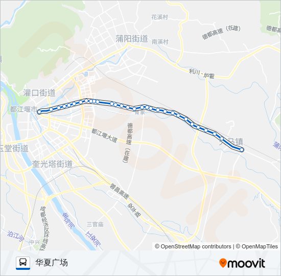 都江堰3路 bus Line Map
