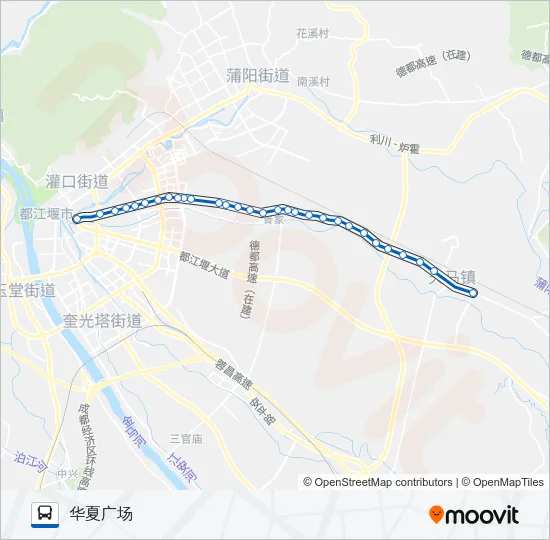 都江堰3路 Bus Line Map