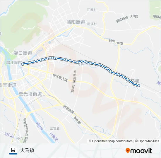 都江堰3路 Bus Line Map