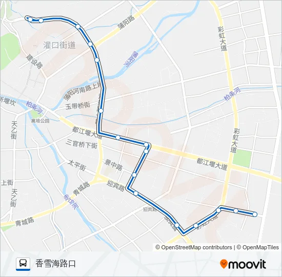 都江堰16路 Bus Line Map