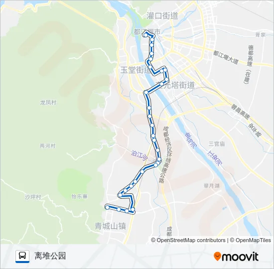 都江堰101路 Bus Line Map