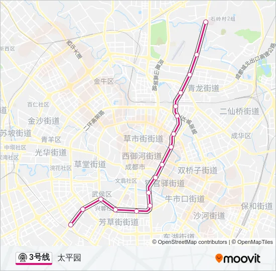 3号线 Metro Line Map