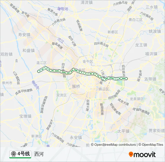4号线 Metro Line Map