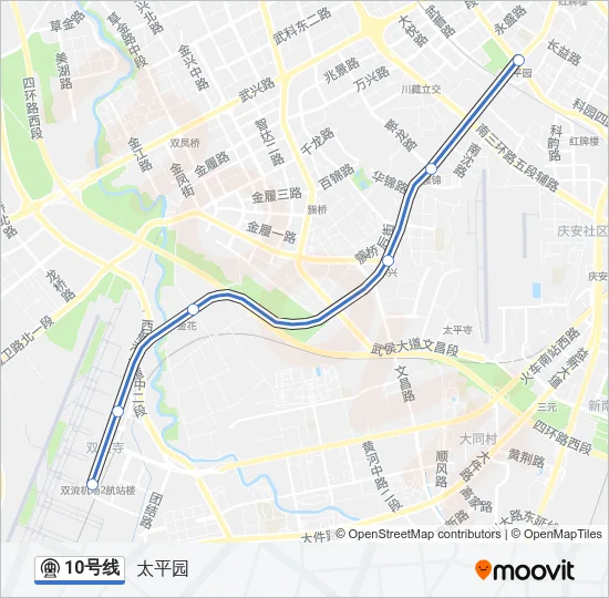 10号线 Metro Line Map