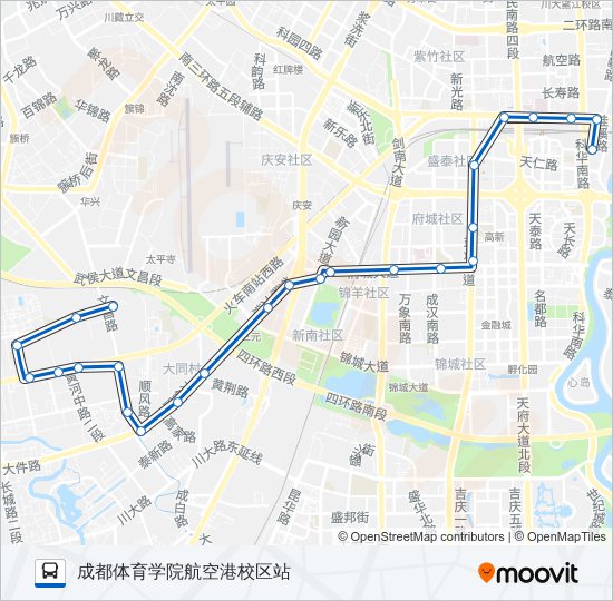 公交121路的线路图