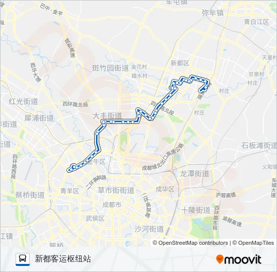 公交653路的线路图
