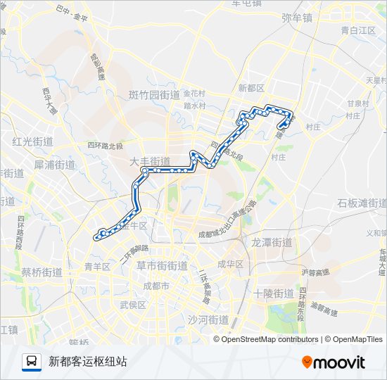 公交653路的线路图