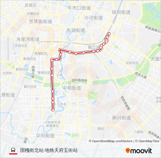 G84高峰快线 Bus Line Map