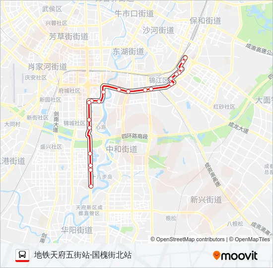 G84高峰快线 Bus Line Map