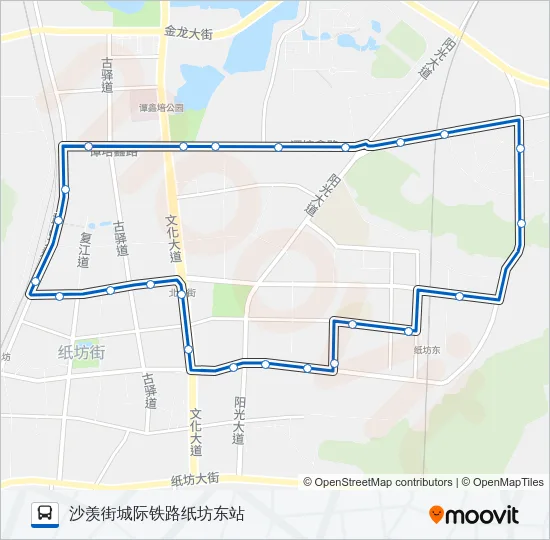 J3路外环 Bus Line Map