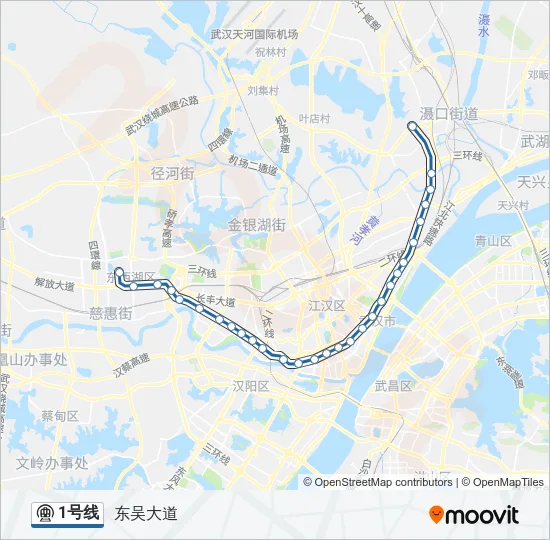 1号线 Metro Line Map