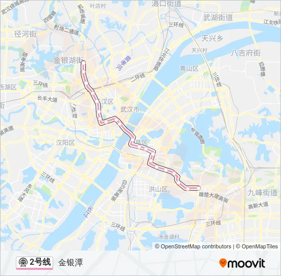 2号线 Metro Line Map