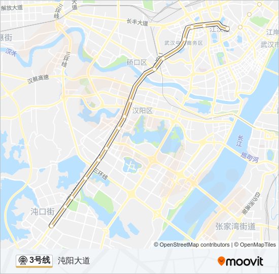 地铁3号路的线路图