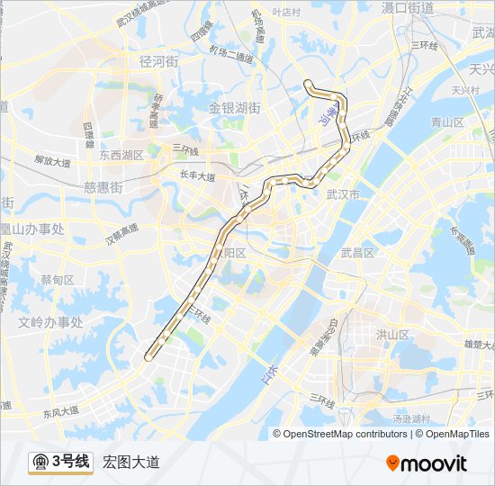 地铁3号路的线路图