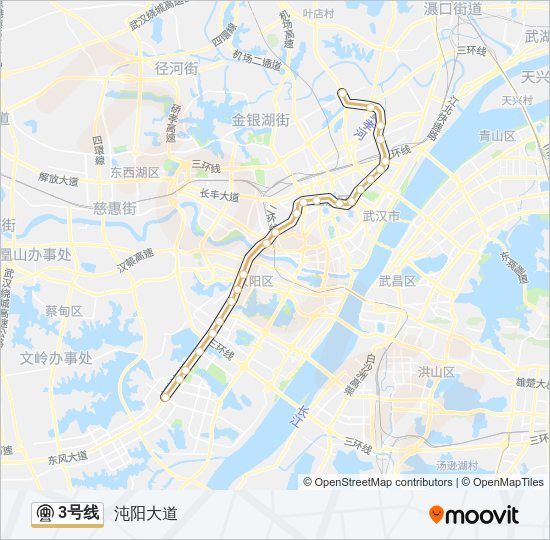 地铁3号路的线路图