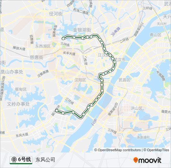 地铁6号路的线路图