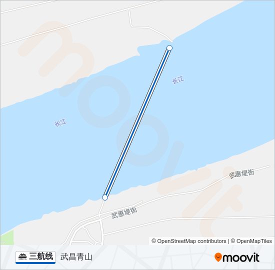 三航线 ferry Line Map