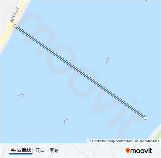 轮渡四航路的线路图