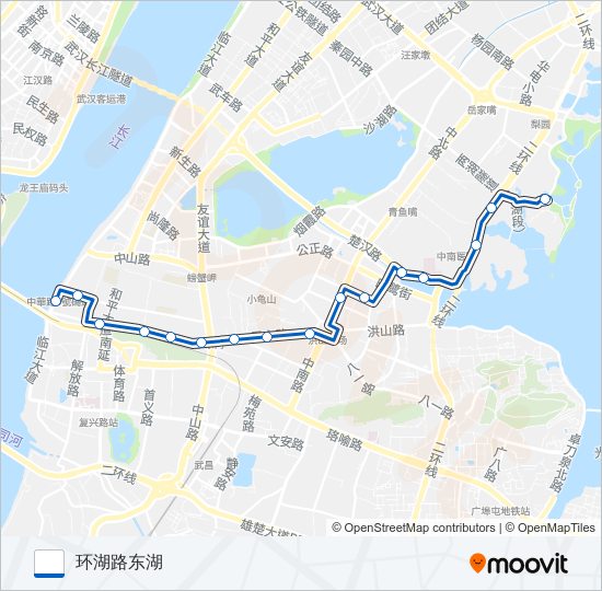 公交14路的线路图