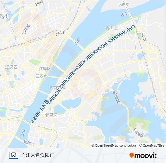 公交16路的线路图