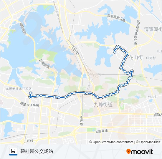 公交18路的线路图