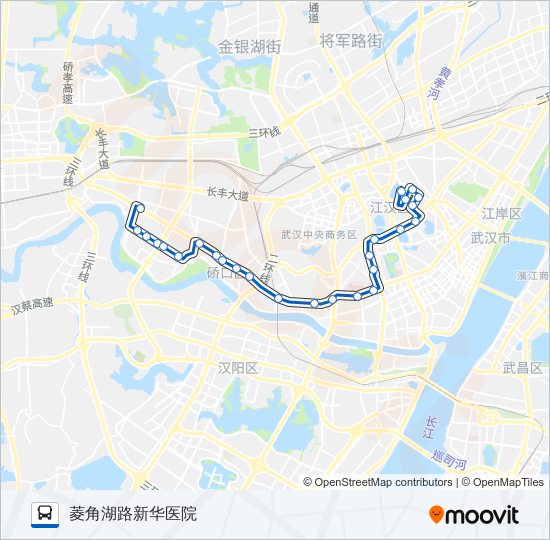 公交46路的线路图