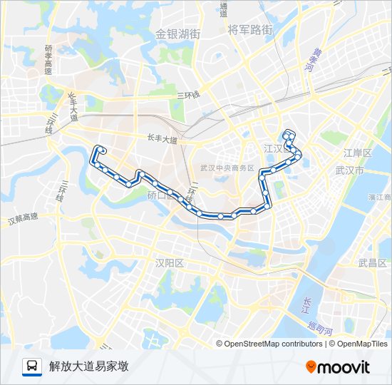 公交46路的线路图