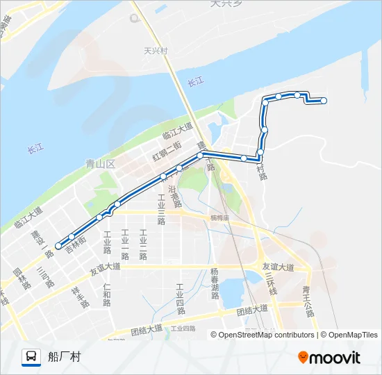 公交50路的线路图