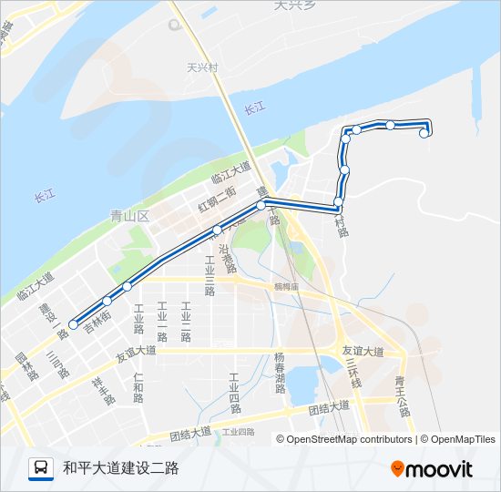 公交50路的线路图