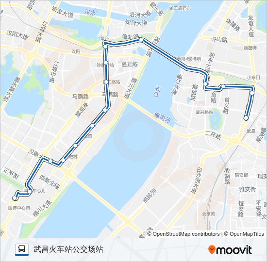 公交61路的线路图